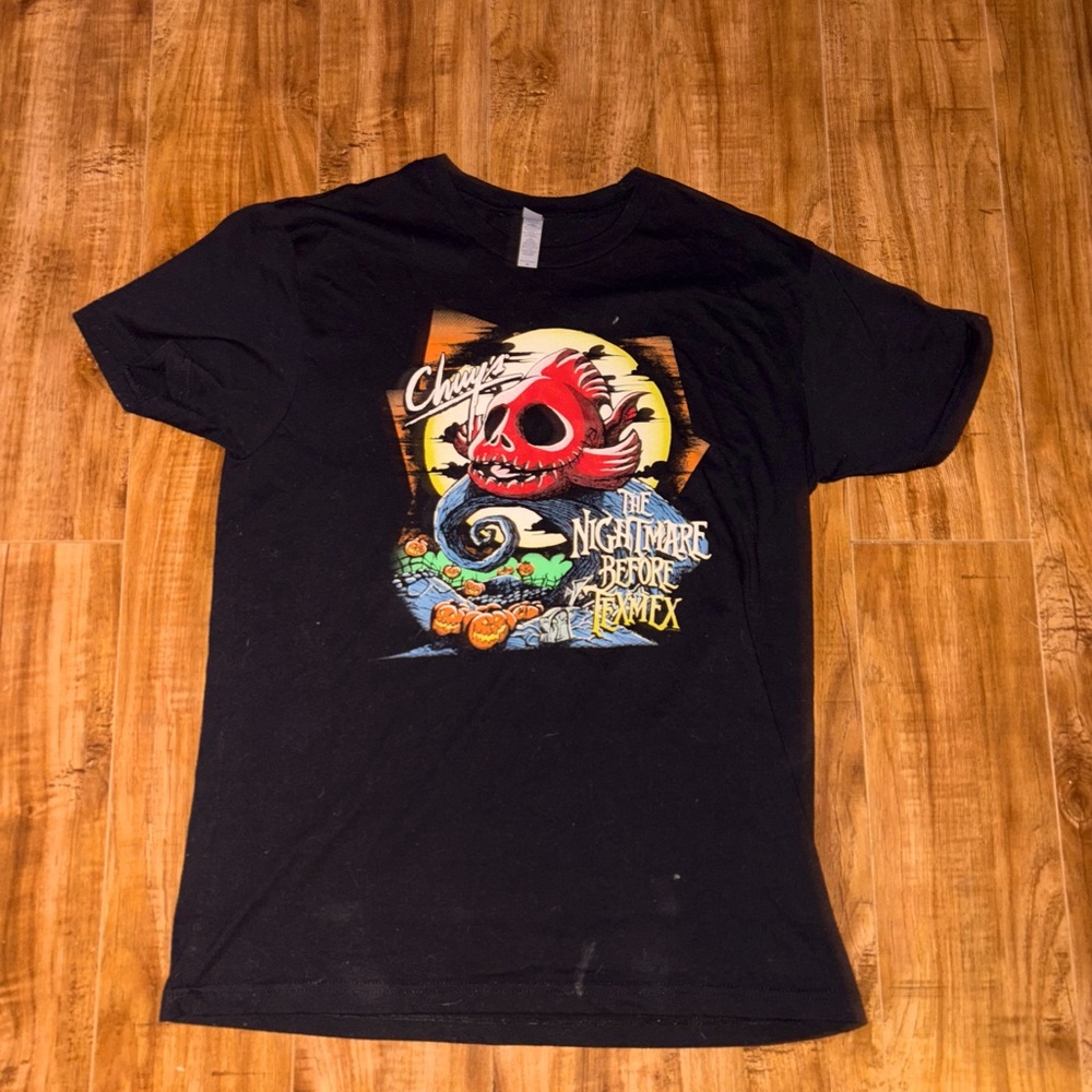 black t-shirt